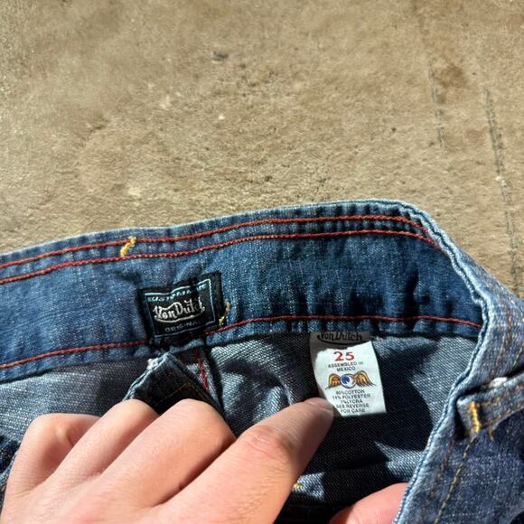 Vintage VTG Y2K Von Dutch Bell Bottom Flare Jeans - Picture 5 of 8